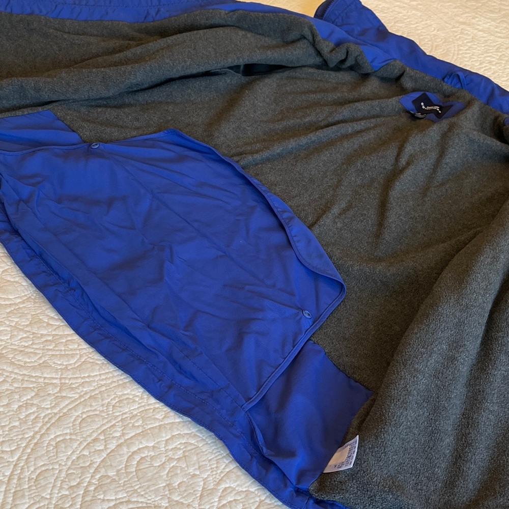 Lands End Outfitters Fleece‎ Jacket Adjustable Seat Protection Women's 1X Blue - Picture 4 of 16